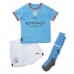 Manchester City Rodri Hernandez #16 kläder Barn 2022-23 Hemmatröja Kortärmad (+ korta byxor)